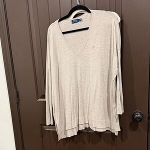 Polo by Ralph Lauren Women's Beige Long Sleeve Top